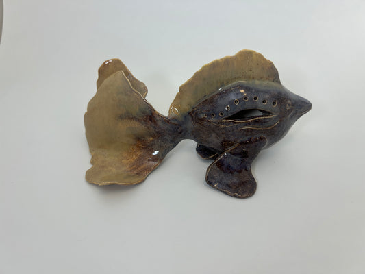 Dark Amethyst Fish: Wave Series