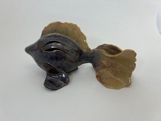Dark Amethyst Fish: Wave Series