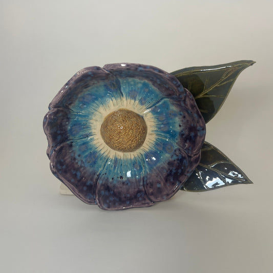 Violet, Blue & White Flower - Garden Ornament
