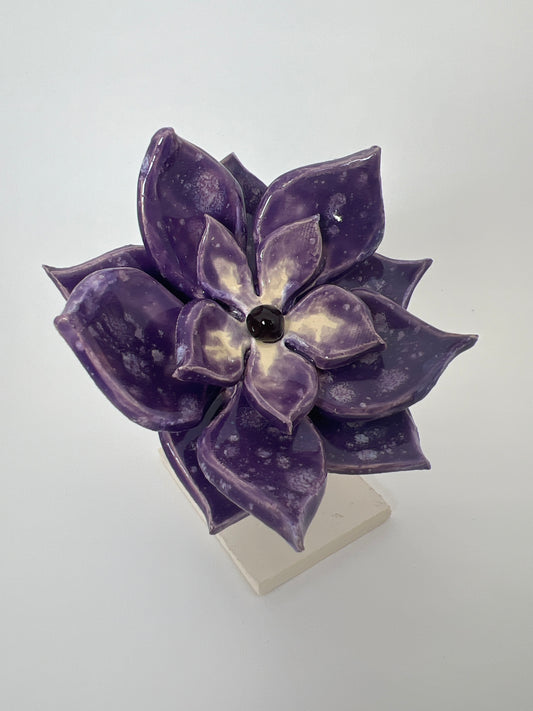 3 Tiered Grape Splash Flower - Garden Ornament